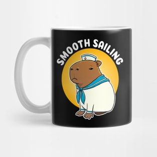 Smooth Sailing Cartoon Capybara Sailor Mug